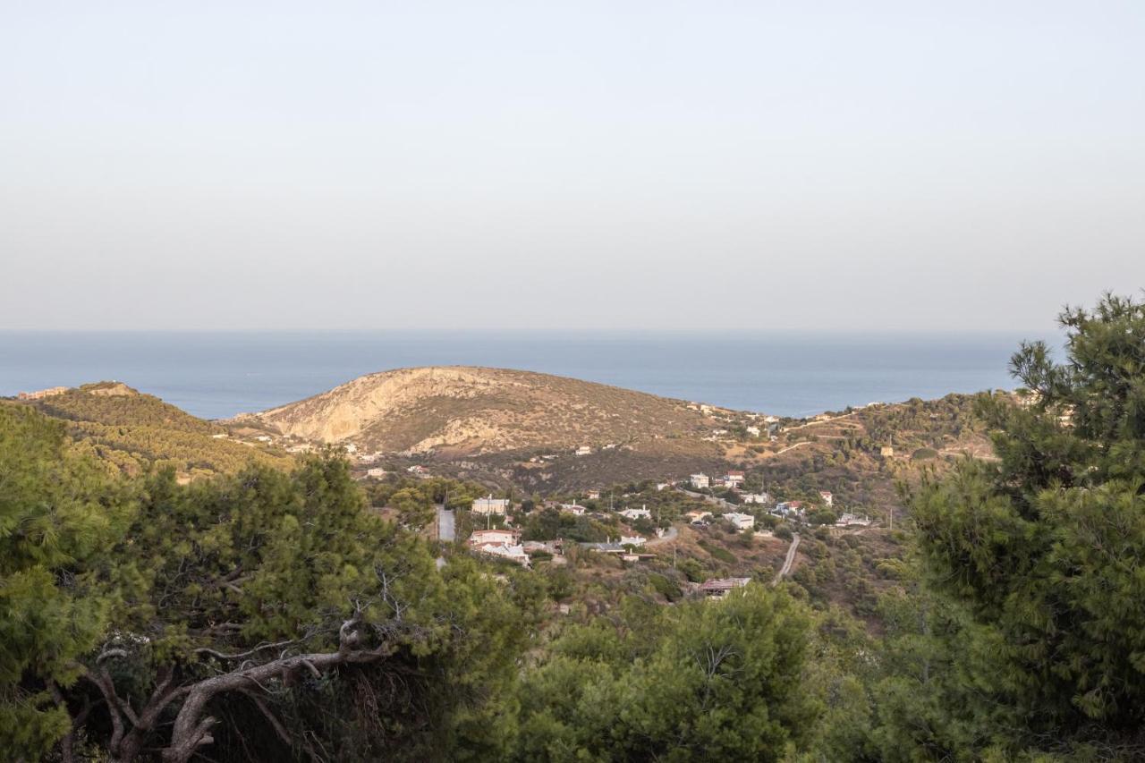 Mary'S Paradise Apartment With Panoramic Sea View To Kakia Thalassa And Daskalio Keratea ภายนอก รูปภาพ