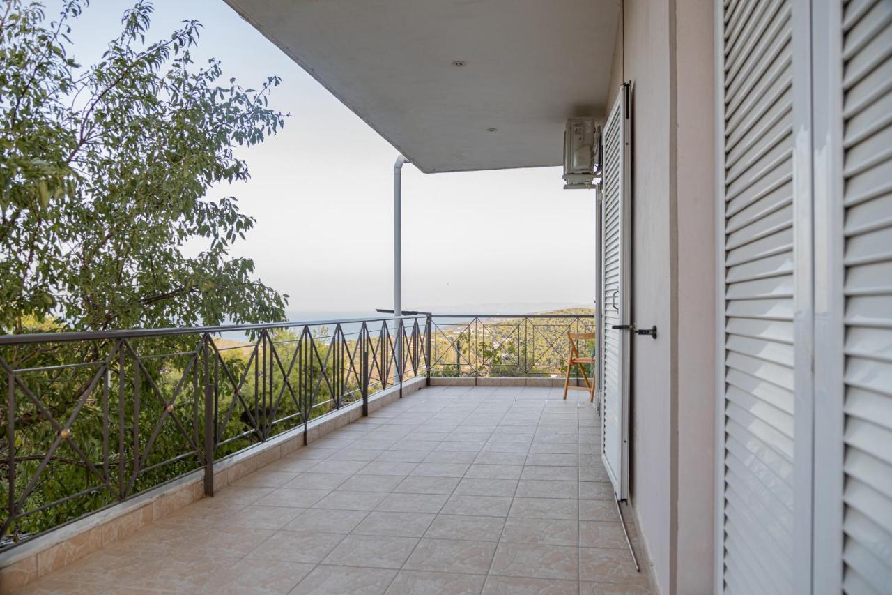 Mary'S Paradise Apartment With Panoramic Sea View To Kakia Thalassa And Daskalio Keratea ภายนอก รูปภาพ